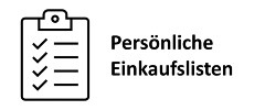 Persönliche Einkaufslisten